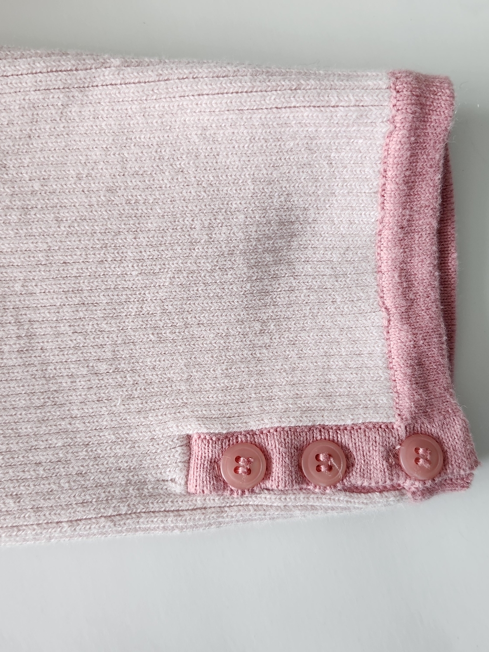 Pink Ribbed Button-Front Sweater Cardigan With Matching Tank Top - Picture 3 of 12